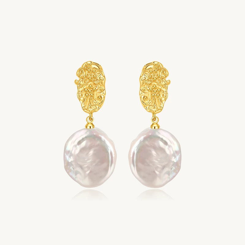 Baroque Blossom Pearl Earrings