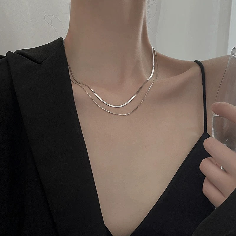 Serpentine Flow Sterling Silver Chain