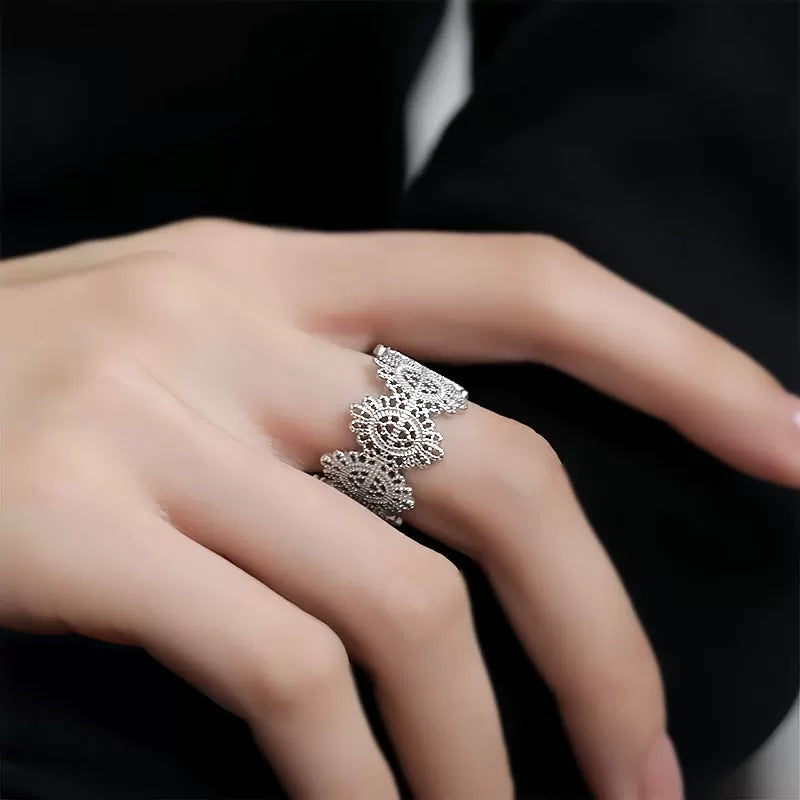 Sterling Silver Lace Filigree Ring