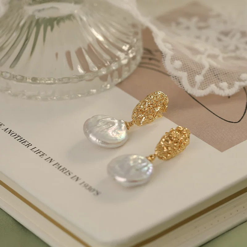 Baroque Blossom Pearl Earrings