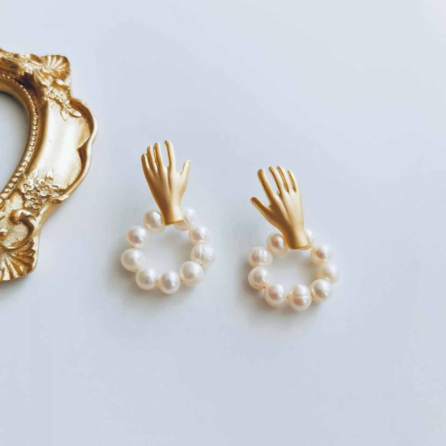 Ethereal Grace Pearl Earrings
