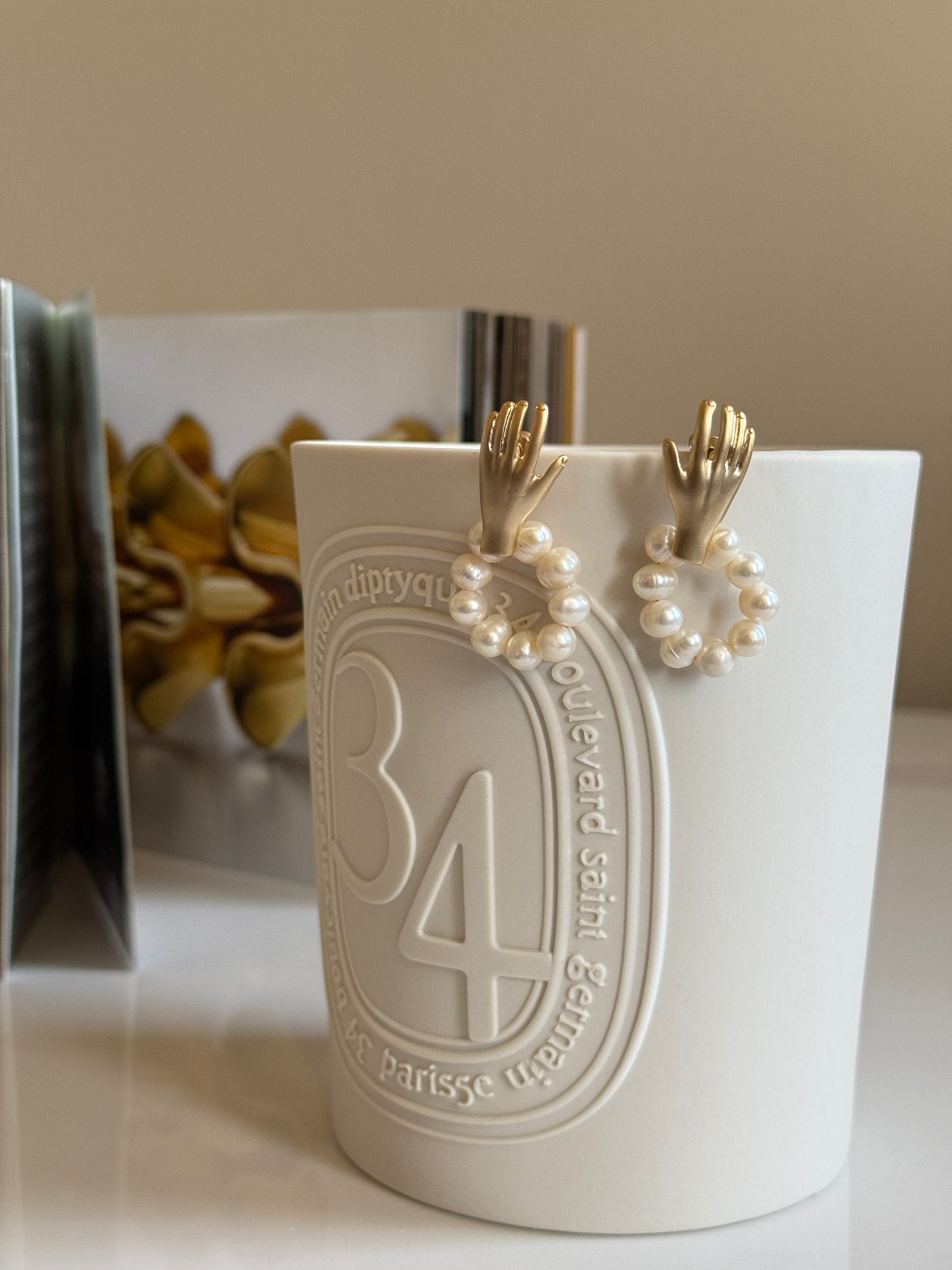 Ethereal Grace Pearl Earrings